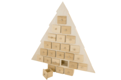 Sapin calendrier de l'Avent - Décorations de Noël en bois – 10doigts.fr