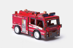 camion pompier maquette - Maquettes en bois - 10doigts.fr