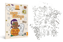 Carnet de coloriages Halloween  - Supports d'Halloween à décorer - 10doigts.fr