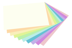 carte papier couleurs pastel