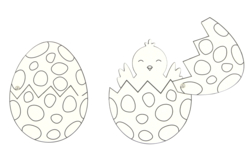 Cartes mobiles poussin dans l'œuf - 6 cartes - Kits activités de Pâques – 10doigts.fr - 2