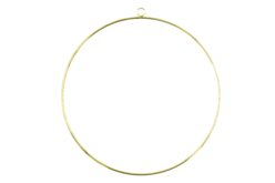 Cercle en métal doré Ø 25 cm - Supports pour macramé – 10doigts.fr