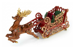 cerf peinture - Objets en bois Noël - 10doigts.fr