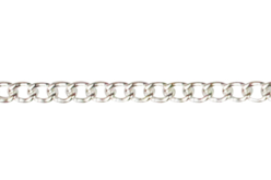 Chaîne petit maillon argentée - 1 m - Chaînes bijoux – 10doigts.fr