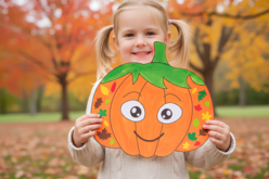 citrouille géante à décorer - Supports d'Halloween à décorer - 10doigts.fr - 2