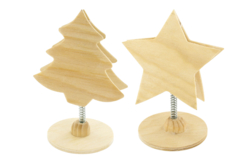 Marque-place en bois Noël - Socles à poser – 10doigts.fr