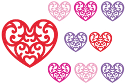 Cœurs en feutrine adhésive - 16 stickers - Formes en Feutrine Autocollante – 10doigts.fr