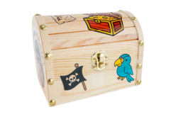 coffre de pirate - Boîtes en bois - 10doigts.fr