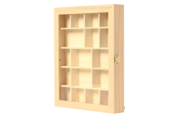 coffret vitrine en bois - Boîtes en bois - 10doigts.fr