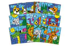 Coloriages aux numéros - 3 thèmes assortis (18 coloriages) - Coloriage - 10doigts.fr