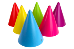 cones colorés
