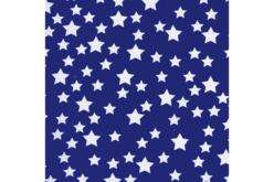 Coupon de tissu étoile blanche sur fond bleu - 43 x 53 cm - Coupons de tissus – 10doigts.fr - 2