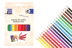 Crayons de couleur - 18 pièces - Crayons de couleur – 10doigts.fr