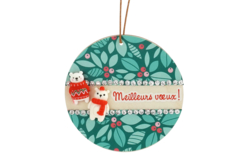 créa avec figurines de noel en résine - Petites décorations de Noël - 10doigts.fr - 2