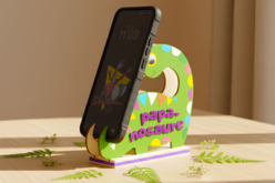 créa porte-smartphone dinosaure - Objets bois pour le bureau - 10doigts.fr