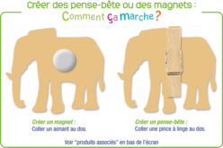 Créer des pense-bête ou des magnets - Déco en bois peints - 10doigts.fr