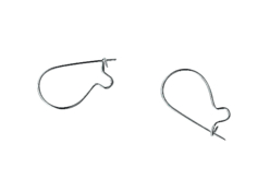 Crochets d'oreille argentés - Lot de 10 - Boucles et pendentifs d'oreilles – 10doigts.fr