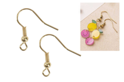 Crochets d'oreilles or - 6 pièces - Boucles d'oreilles – 10doigts.fr