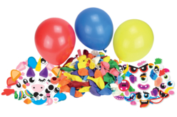 PARTY KIT ballons à customiser - 100 ballons et ses accessoires - Ballons, guirlandes, serpentins – 10doigts.fr