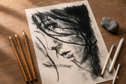 dessin au fusain compréssé - Crayons graphite et mines pour le dessin - 10doigts.fr