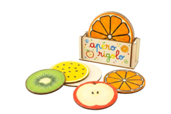 Dessous de verre en bois à  décorer  - Objets bois pour la cuisine - 10doigts.fr - 2