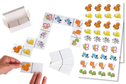 Jeu Dominos à customiser + 56 gommettes - Kits activités jeux à fabriquer – 10doigts.fr