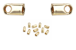 Embouts pour cordon Or - Fermoirs bijoux - 10doigts.fr - 2