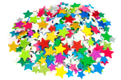 Stickers étoiles en caoutchouc mousse - 500 étoiles - Stickers en mousse – 10doigts.fr - 2
