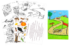 Cartes Fables de La Fontaine + gommettes animaux - 6 fables - Kits créatifs gommettes – 10doigts.fr