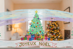 fenetre décorée avec posca - Craies, tableaux, ardoises - 10doigts.fr