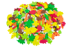 Stickers feuilles en caoutchouc souple - 500 feuilles - Stickers en mousse – 10doigts.fr