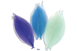 Feuilles en camaïeu bleu - 20 feuilles - Fleurs et feuilles – 10doigts.fr