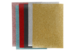 Feuilles transfert textile - 6 couleurs pailletées - Transferts et Thermocollants – 10doigts.fr