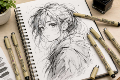 Feutres fineliners Sakura manga - Feutres calibrés et fineliners pour le dessin de précision - 10doigts.fr - 2