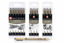 Feutres fineliners Sakura Pigma Micron noirs - Feutres calibrés et fineliners pour le dessin de précision - 10doigts.fr
