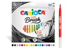 Feutres pinceaux Brush - 20 couleurs - Calligraphie, Ecriture – 10doigts.fr