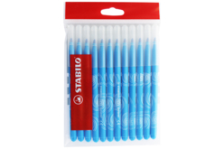 Feutres STABILO POWER bleu - Feutres pointes moyennes : l'outil polyvalent pour le dessin et l'école - 10doigts.fr - 2