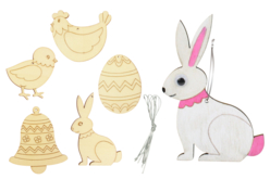 formes de Pâques lapin