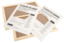 Gazettes Maman & Papa + cadres - Cadres photos à décorer - 10doigts.fr - 2