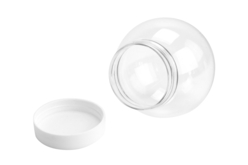 Globe en plastique transparent - Boule à neige, Cloche – 10doigts.fr - 2