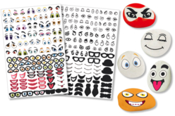 gommettes crazy face stickers