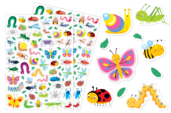 Gommettes insectes mignons - 2 planches - Gommettes Animaux – 10doigts.fr