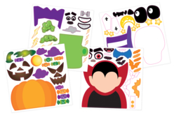 Gommettes monstres Halloween - Gommettes Halloween - 10doigts.fr