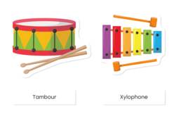 Gommettes Instruments de musique - 2 planches  - Gommettes Pédagogiques – 10doigts.fr - 2