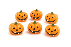 halloween petites citrouilles en polyrésine - Accessoires créatifs Halloween - 10doigts.fr - 2