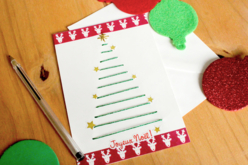 Cartes et enveloppes blanc cassé- Lot de 10 - Cartes de Noël – 10doigts.fr - 2