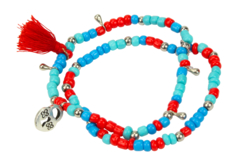 Double-bracelets indiens - Kit pour 3 bracelets - Bijoux, bracelets, colliers – 10doigts.fr