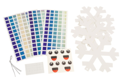 Kit flocons holographiques à suspendre - le materiel - Kits créatifs de Noël pour les enfants - 10doigts.fr - 2