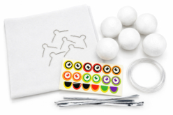 kit halloween fantômes enfants - Kits créatifs Halloween - 10doigts.fr - 2