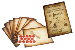 Kit papier à lettre vintage & cachets de cire - 14 feuilles - Kits carteries - 10doigts.fr